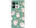 Funda Silicona Líquida Verde para Xiaomi Redmi Note 13 4G diseño Cerdos Dibujos