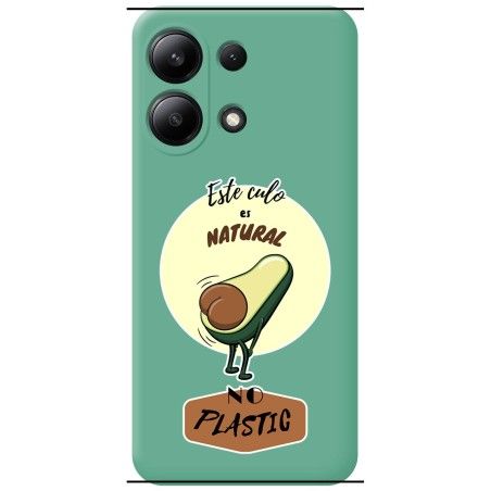 Funda Silicona Líquida Verde para Xiaomi Redmi Note 13 4G diseño Culo Natural Dibujos