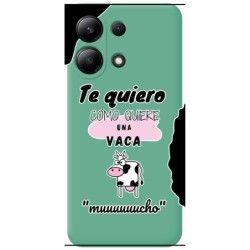 Funda Silicona Líquida Verde para Xiaomi Redmi Note 13 4G diseño Vaca Dibujos