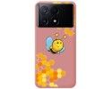 Funda Silicona Líquida Rosa para Xiaomi Poco X6 Pro 5G diseño Abeja Dibujos