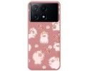 Funda Silicona Líquida Rosa para Xiaomi Poco X6 Pro 5G diseño Cerdos Dibujos