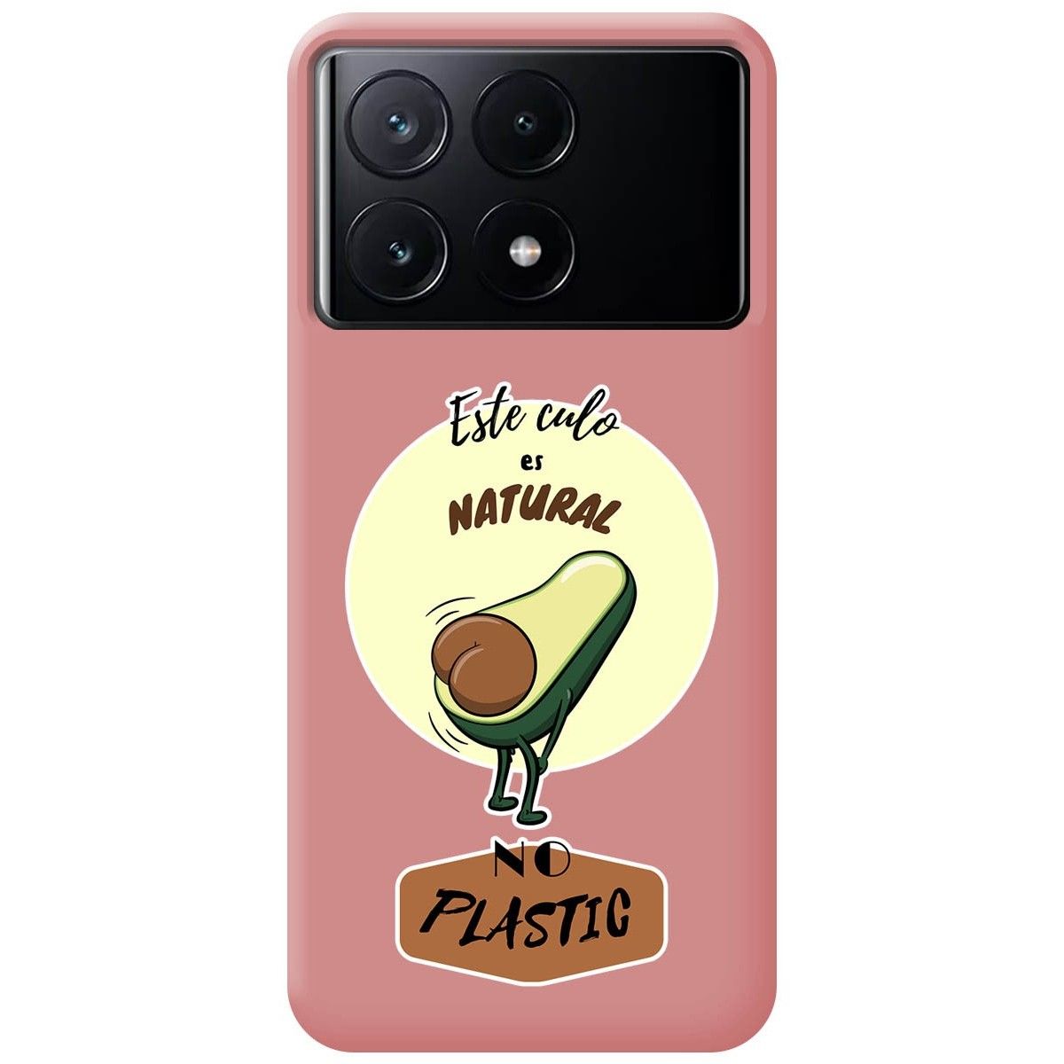 Funda Silicona Líquida Rosa para Xiaomi Poco X6 Pro 5G diseño Culo Natural Dibujos
