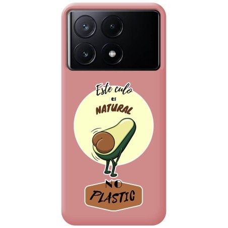 Funda Silicona Líquida Rosa para Xiaomi Poco X6 Pro 5G diseño Culo Natural Dibujos