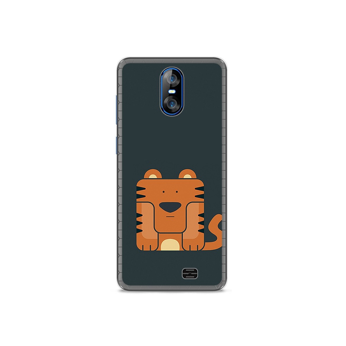 Funda Gel Tpu para Homtom S12 Diseño Tigre Dibujos