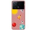 Funda Silicona Líquida Rosa para Xiaomi Poco X6 Pro 5G diseño Espacio Dibujos