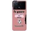 Funda Silicona Líquida Rosa para Xiaomi Poco X6 Pro 5G diseño Vaca Dibujos
