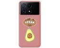 Funda Silicona Líquida Rosa para Xiaomi Poco X6 Pro 5G diseño Vegan Life Dibujos