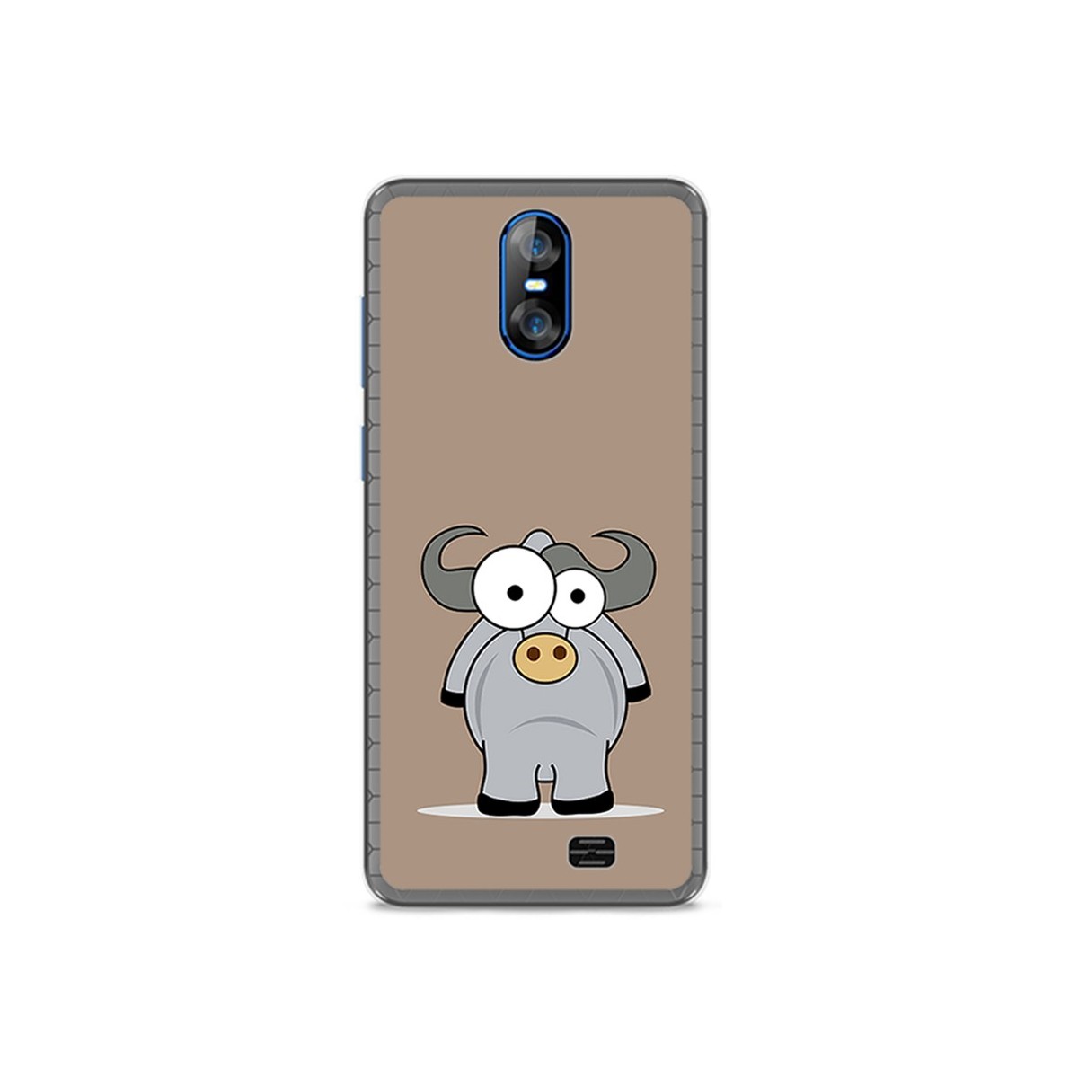 Funda Gel Tpu para Homtom S12 Diseño Toro Dibujos