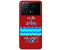 Funda Silicona Líquida Roja para Xiaomi Poco X6 Pro 5G diseño Agua Dibujos