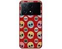 Funda Silicona Líquida Roja para Xiaomi Poco X6 Pro 5G diseño Catrina Dibujos