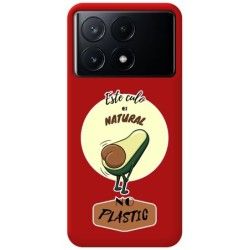 Funda Silicona Líquida Roja para Xiaomi Poco X6 Pro 5G diseño Culo Natural Dibujos