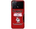 Funda Silicona Líquida Roja para Xiaomi Poco X6 Pro 5G diseño Vaca Dibujos