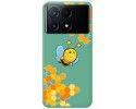 Funda Silicona Líquida Verde para Xiaomi Poco X6 Pro 5G diseño Abeja Dibujos