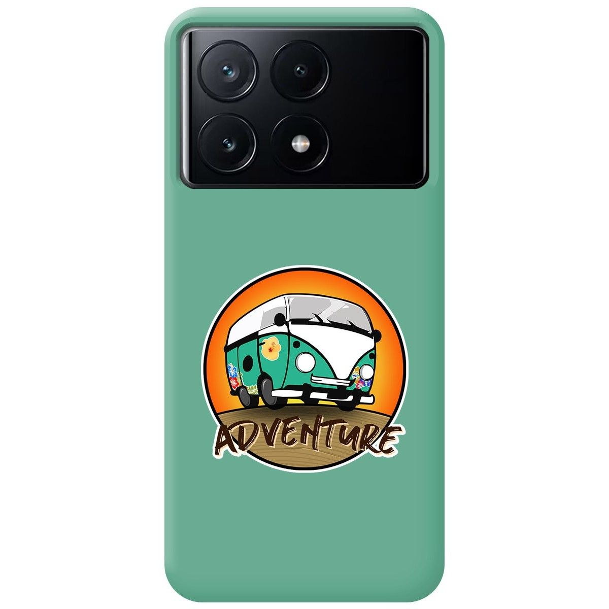 Funda Silicona Líquida Verde para Xiaomi Poco X6 Pro 5G diseño Adventure Dibujos