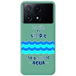 Funda Silicona Líquida Verde para Xiaomi Poco X6 Pro 5G diseño Agua Dibujos