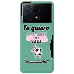 Funda Silicona Líquida Verde para Xiaomi Poco X6 Pro 5G diseño Vaca Dibujos