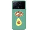 Funda Silicona Líquida Verde para Xiaomi Poco X6 Pro 5G diseño Vegan Life Dibujos