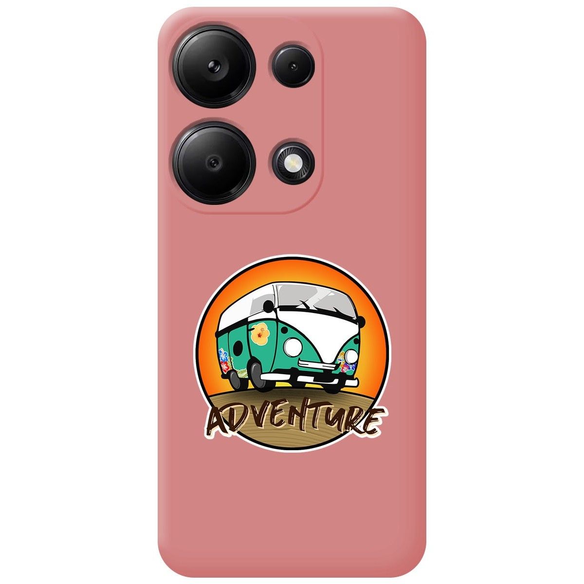 Funda Silicona Líquida Rosa para Xiaomi Redmi Note 13 Pro 4G diseño Adventure Dibujos