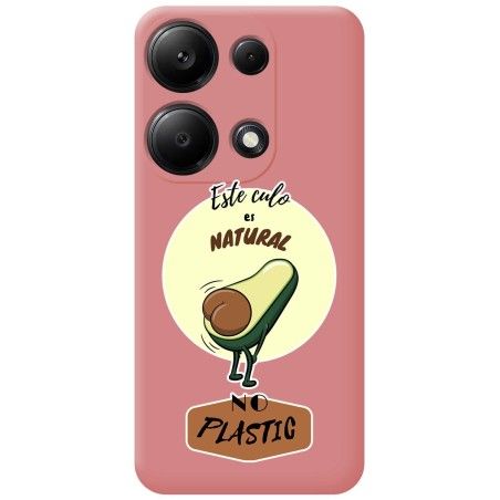 Funda Silicona Líquida Rosa para Xiaomi Redmi Note 13 Pro 4G diseño Culo Natural Dibujos