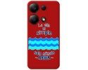Funda Silicona Líquida Roja para Xiaomi Redmi Note 13 Pro 4G diseño Agua Dibujos