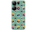Funda Silicona Líquida Verde para Xiaomi Redmi Note 13 Pro 4G diseño Catrina Dibujos