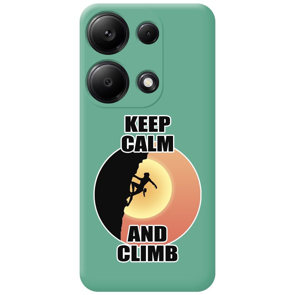 Funda Silicona Líquida Verde para Xiaomi Redmi Note 13 Pro 4G diseño Mujer Escalada Dibujos