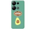 Funda Silicona Líquida Verde para Xiaomi Redmi Note 13 Pro 4G diseño Vegan Life Dibujos