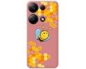 Funda Silicona Líquida Rosa para Xiaomi Poco M6 Pro 4G diseño Abeja Dibujos