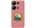 Funda Silicona Líquida Rosa para Xiaomi Poco M6 Pro 4G diseño Adventure Dibujos