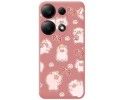 Funda Silicona Líquida Rosa para Xiaomi Poco M6 Pro 4G diseño Cerdos Dibujos