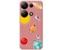 Funda Silicona Líquida Rosa para Xiaomi Poco M6 Pro 4G diseño Espacio Dibujos