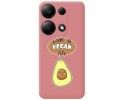 Funda Silicona Líquida Rosa para Xiaomi Poco M6 Pro 4G diseño Vegan Life Dibujos