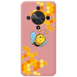 Funda Silicona Líquida Rosa para Huawei Honor Magic 6 Lite 5G diseño Abeja Dibujos