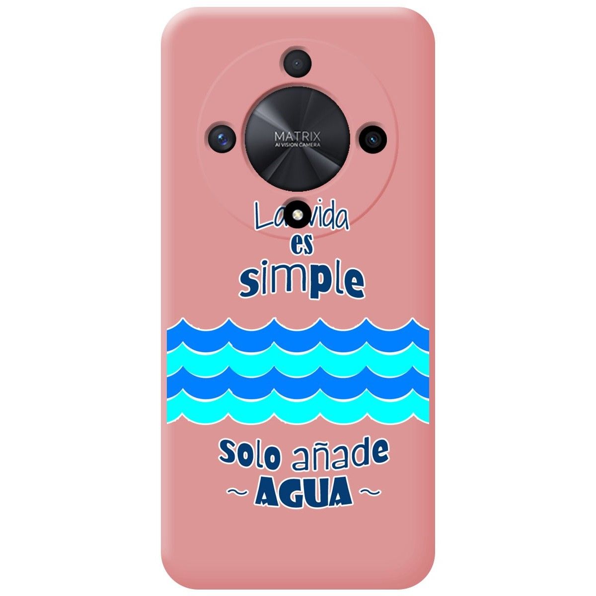 Funda Silicona Líquida Rosa para Huawei Honor Magic 6 Lite 5G diseño Agua Dibujos