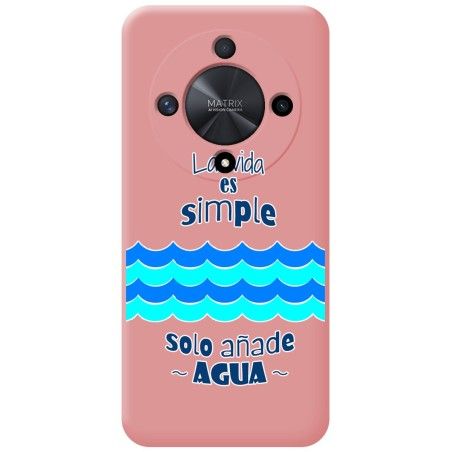 Funda Silicona Líquida Rosa para Huawei Honor Magic 6 Lite 5G diseño Agua Dibujos