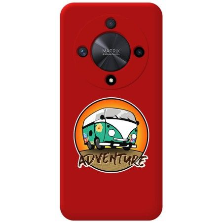 Funda Silicona Líquida Roja para Huawei Honor Magic 6 Lite 5G diseño Adventure Dibujos