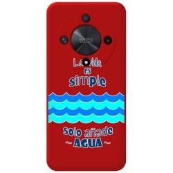 Funda Silicona Líquida Roja para Huawei Honor Magic 6 Lite 5G diseño Agua Dibujos