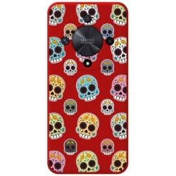 Funda Silicona Líquida Roja para Huawei Honor Magic 6 Lite 5G diseño Catrina Dibujos