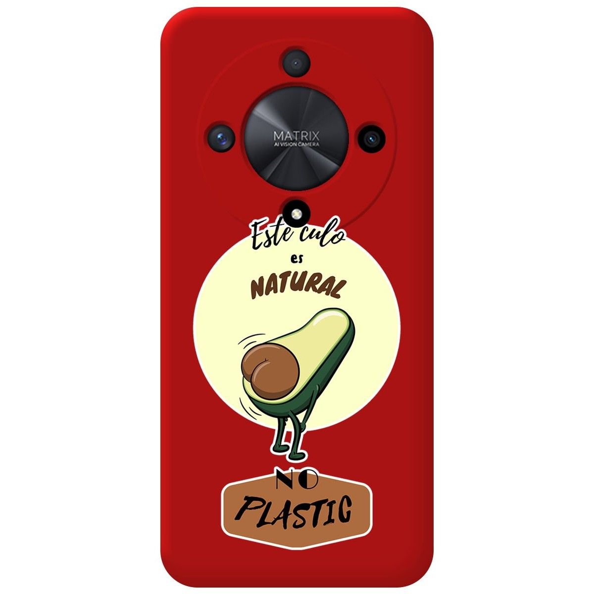 Funda Silicona Líquida Roja para Huawei Honor Magic 6 Lite 5G diseño Culo Natural Dibujos