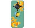 Funda Silicona Líquida Verde para Huawei Honor Magic 6 Lite 5G diseño Abeja Dibujos
