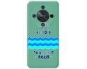 Funda Silicona Líquida Verde para Huawei Honor Magic 6 Lite 5G diseño Agua Dibujos