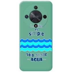 Funda Silicona Líquida Verde para Huawei Honor Magic 6 Lite 5G diseño Agua Dibujos