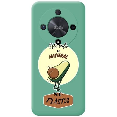 Funda Silicona Líquida Verde para Huawei Honor Magic 6 Lite 5G diseño Culo Natural Dibujos