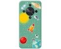 Funda Silicona Líquida Verde para Huawei Honor Magic 6 Lite 5G diseño Espacio Dibujos