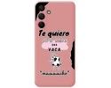 Funda Silicona Líquida Rosa para Samsung Galaxy A15 4G / 5G diseño Vaca Dibujos