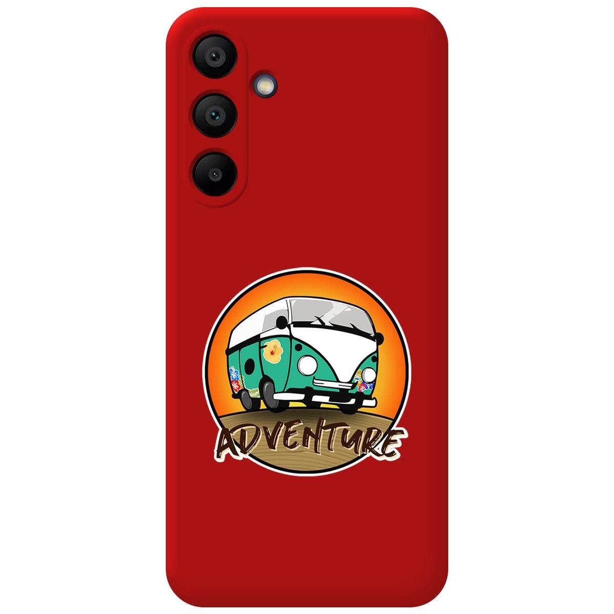 Funda Silicona Líquida Roja para Samsung Galaxy A15 4G / 5G diseño Adventure Dibujos