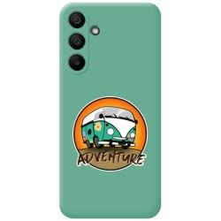 Funda Silicona Líquida Verde para Samsung Galaxy A15 4G / 5G diseño Adventure Dibujos