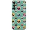 Funda Silicona Líquida Verde para Samsung Galaxy A15 4G / 5G diseño Catrina Dibujos