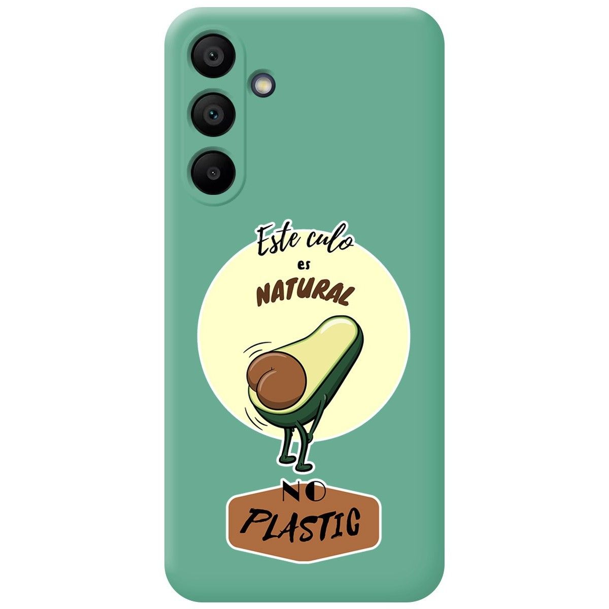 Funda Silicona Líquida Verde para Samsung Galaxy A15 4G / 5G diseño Culo Natural Dibujos