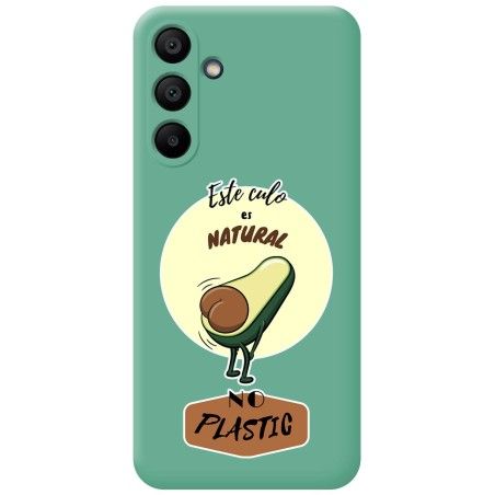 Funda Silicona Líquida Verde para Samsung Galaxy A15 4G / 5G diseño Culo Natural Dibujos
